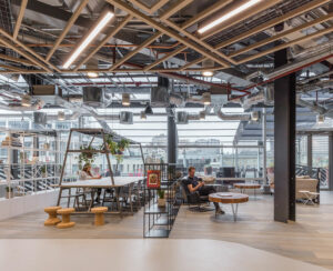 NatWest Innovation Office - The Garden Cafe with views of the Terrace