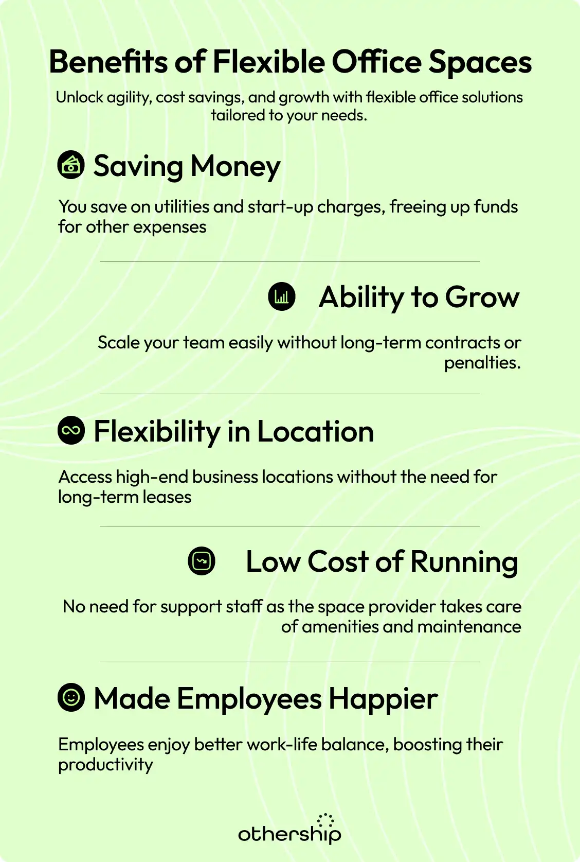 Benefits of Flexible Office spaces