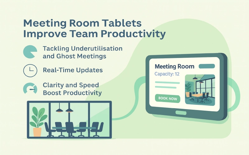 How Meeting Room Tablets Improve Space Utilisation and Team Productivity