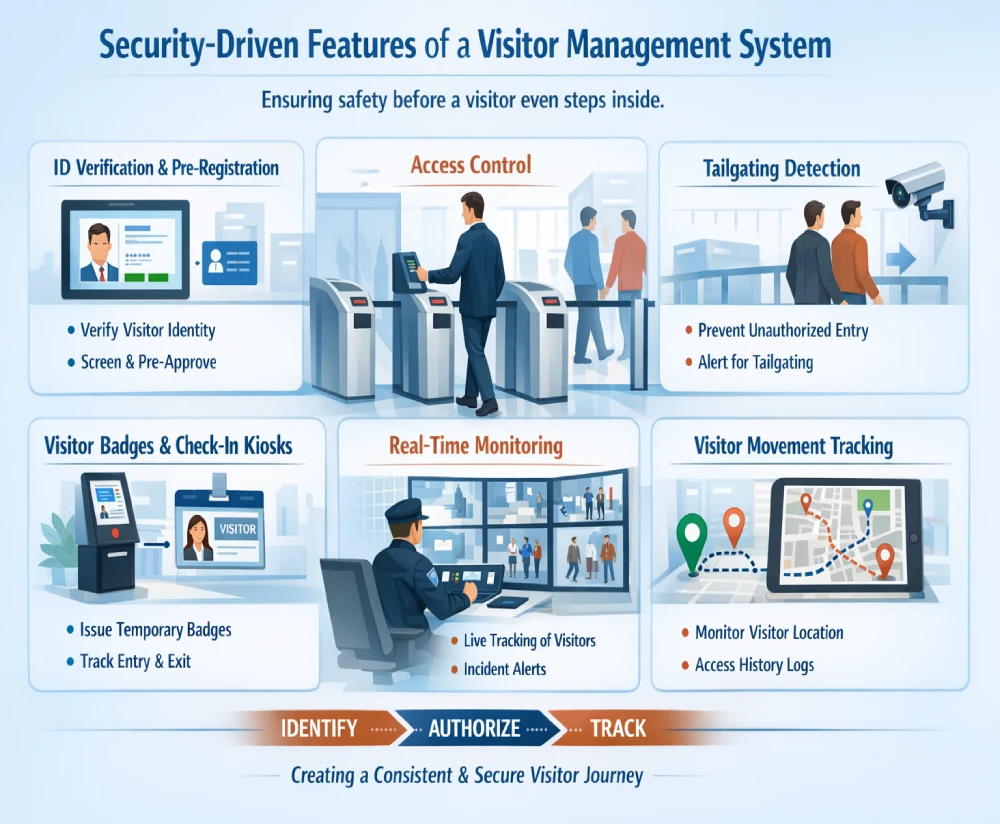 Features of Visitor Management System for Security & Control